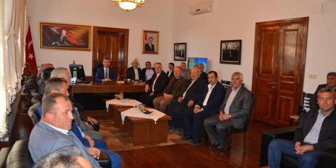 Kırkağaçlı Muhtarlardan Kaymakam Sırmalı’ya Ziyaret