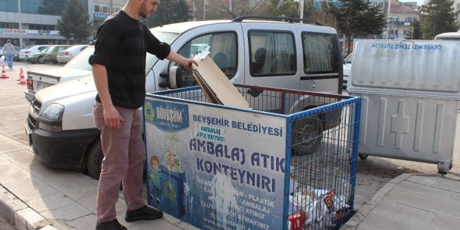 Beyşehir’de Geri Dönüşümle Bir Yılda 23 Bin Ağaç Kurtarıldı