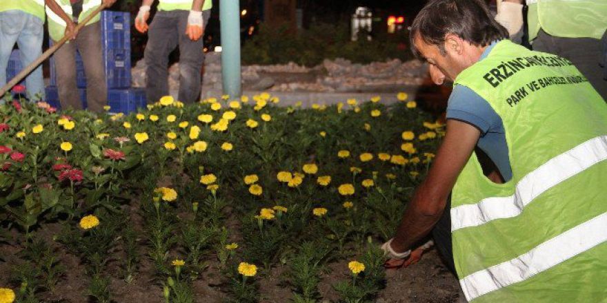Binlerce Çiçek Toprakla Buluştu