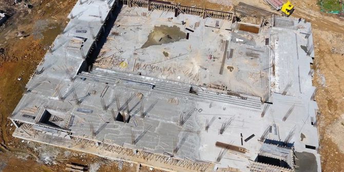 Spor Salonu İnşaatı Yükseliyor