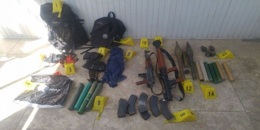 Pkk’lılara Ait Silah Ve Mühimmat Ele Geçirildi