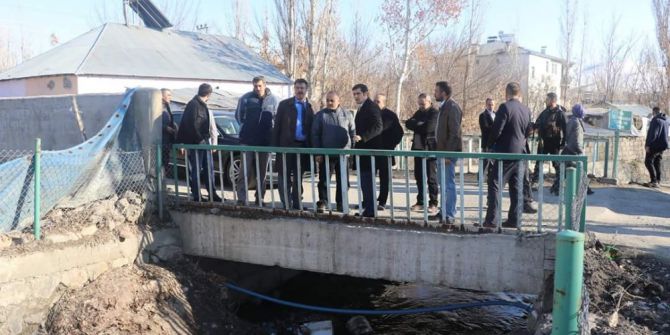 Erzurum Dsi 8. Bölge Müdürü Sadullah Seven Tutak’ta İncelemelerde Bulundu