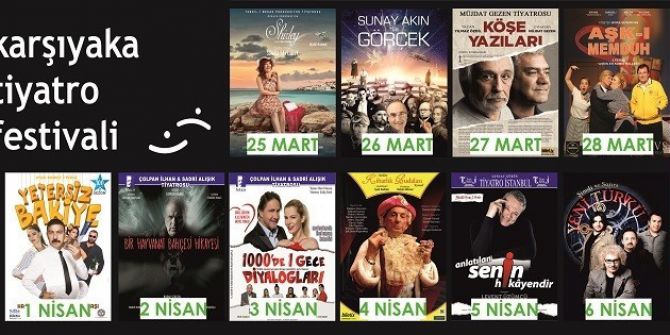 95 Ünlü Oyuncu Karşıyaka Tiyatro Festivalinde Seyirciyle Buluşuyor