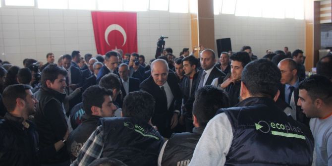 Kurtulmuş, Fabrika İşçileriyle Yemek Yedi