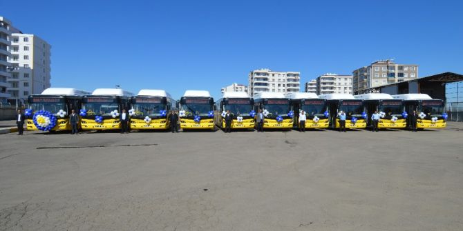 Diyarbakır’da Çevre Dostu 10 Otobüs Seferlere Başlıyor