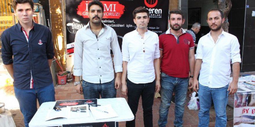 Aydın’da Alperen Ocağı Üyesi Gençler İdam Talep Etti