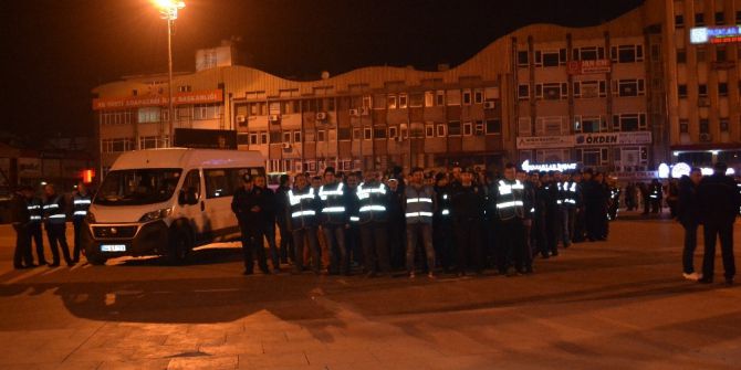 Sakarya’da Gece Yarısı Bin Polisle Tatbikat Yapıldı