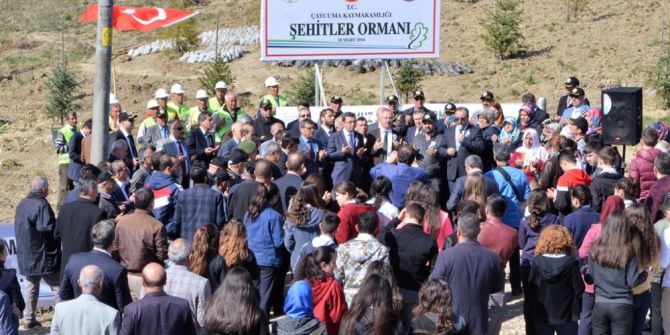 Çaycuma’da 15 Temmuz Demokrasi Şehitleri Hatıra Ormanı Oluşturuldu