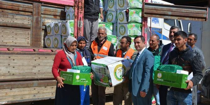 Suudi Arabistan’dan Elbeyli İlçesindeki Suriyelilere Yardım