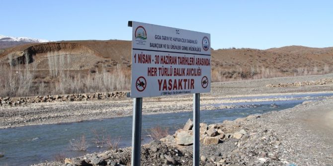Bingöl’de Avlanma Yasağına Dikkat Çekmek İçin Tabelalar Yerleştirildi