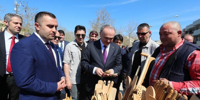 Bakan Özlü Marble Gezdi, Esnafla Buluştu