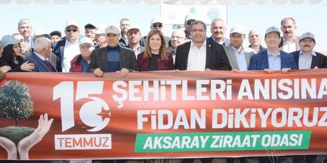 Aksaray’da 15 Temmuz Şehitleri Anısına 249 Fidan Toprakla Buluşturuldu