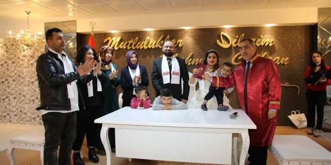 Başkan Çelikcan Nikah Kıyıp ‘Evet’ Sözü Aldı