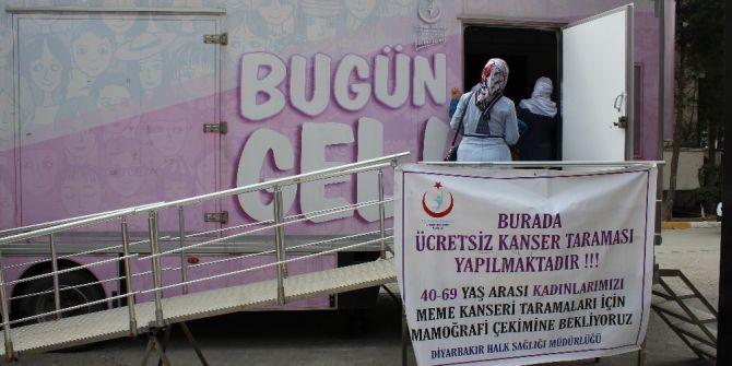 ‘Pembe Prenses Kanser Tarama Aracı’ Silvan’a Geldi