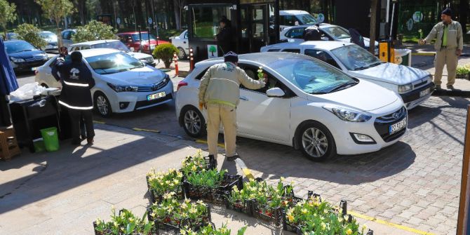 Dülük Ziyaretçilerine Lale Armağanı