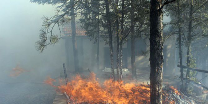Anız Yangını Ormanlık Alanı Kül Etti