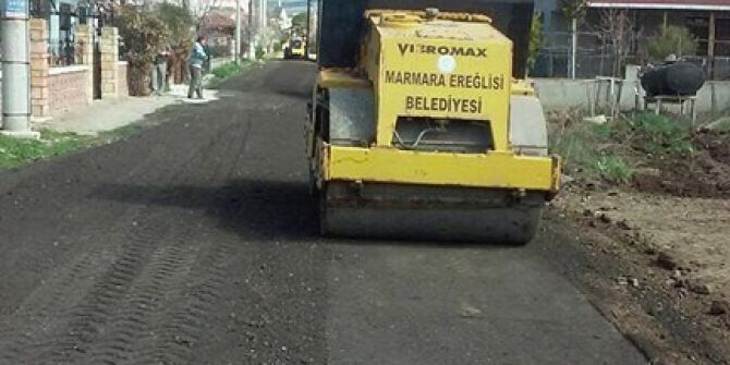 Marmaraereğlisi’nde Yol Onarım Çalışmaları