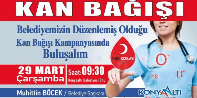 Başkan Böcek’ten Kan Bağışı İçin Davet