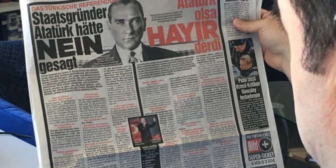 Alman Bild Gazetesi Yine Türkçe Başlık Attı: "Atatürk Olsa Hayır Derdi"