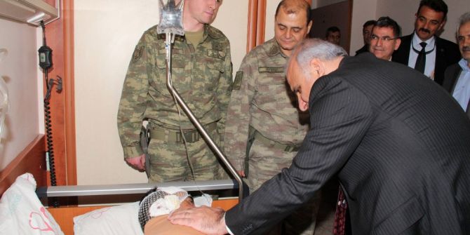 14 Teröristin Öldürüldüğü Olayda Yaralanan Askeri Vali Zorluoğlu Ziyaret Etti