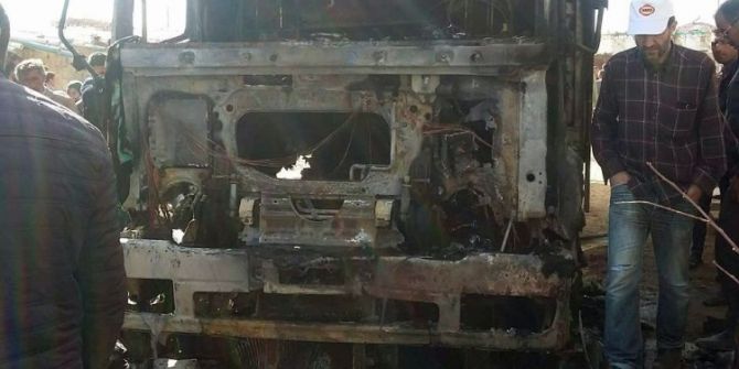 Kaynak Yapılan Tır Bomba Gibi Patladı: 1 Ölü