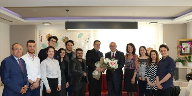 Başkan Ergün, Tiyatrocuları Ağırladı