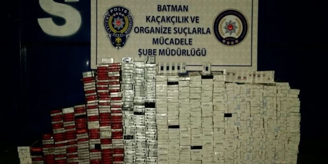 Batman’da 85 Bin 30 Paket Kaçak Sigara Ele Geçirildi