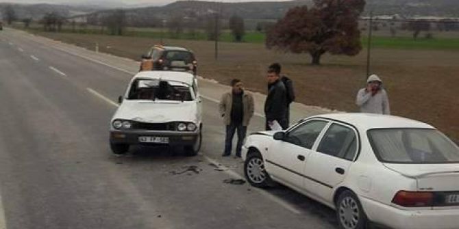 Emet’te Trafik Kazası: 1 Yaralı