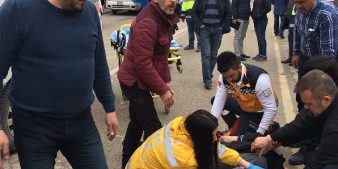 Halk Otobüsünün Çarptığı Vatandaş Ağır Yaralandı