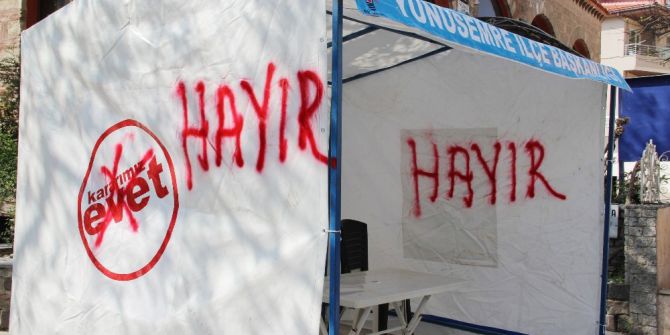 Evet Standına Çirkin Saldırı