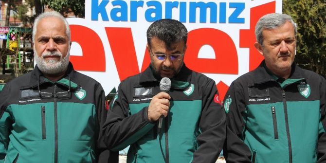 İhh Nevşehir Şubesi 16 Nisan’da “Evet” Açıklamasında Bulundu