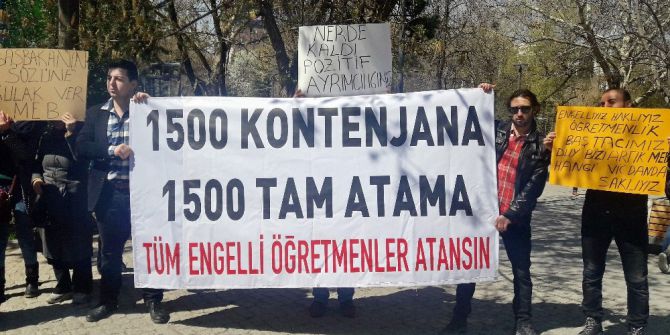Engelli Öğretmenler Atama İstedi