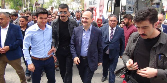 Bakan Soylu, Silifke Esnafını Ziyaret Etti