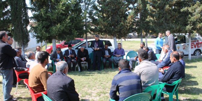 Ak Parti Samsat’ki Seçim Çalışmalarını Çadırda Yürütüyor