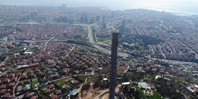 Çamlıca Tv Kulesi’nin Son Hali Havadan Görüntülendi