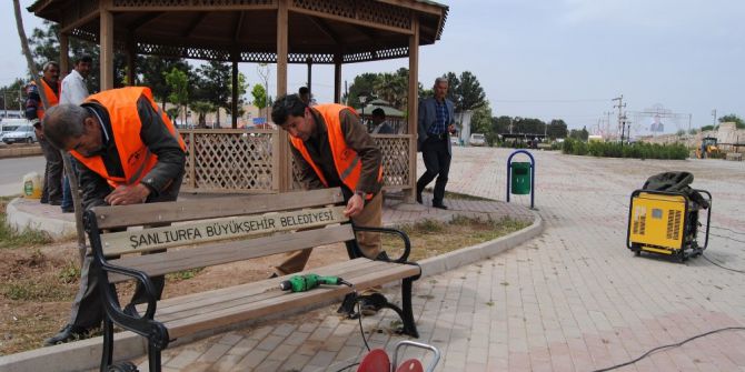 Şanlıurfa Büyükşehir Harran’da Şehit İbrahim Taş Parkını Bahara Hazırladı