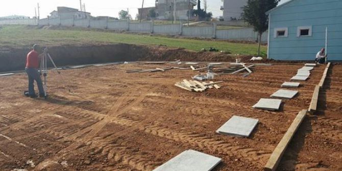 Güldede Mezarlığına Gasilhane Yapılıyor