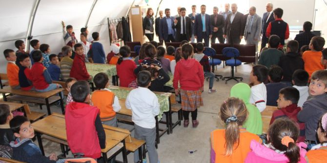 Samsat’ta Öğrencilere Trafik Eğitimi Veriliyor