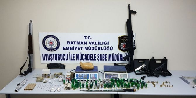 Batman’da Silah Ve Mühimmat Ele Geçirildi