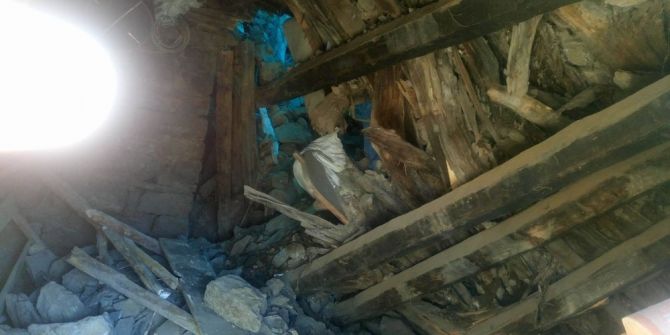 Hayvanların Kaldığı Ahır Çöktü: 4 Hayvan Telef Oldu