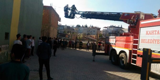 Okul Pansiyonunda Yangın Tatbikatı