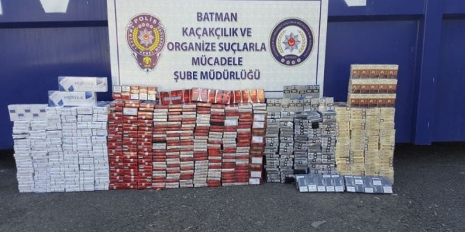 Batman’da 108 Bin Tl Değerinde Kaçak Sigara Ele Geçirildi