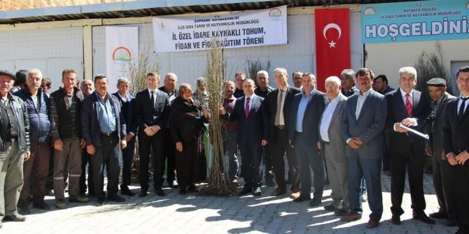 Şaphane’de Bin 560 Fidan Toprakla Buluştu