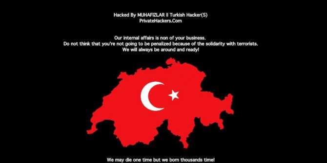 Türk Korsanlar İsviçreli 24 Siteyi Çökertti