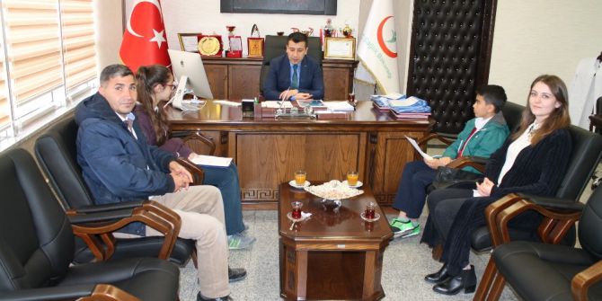 Öğrencilerden Hastane Yöneticisi Doğan’a Ziyaret