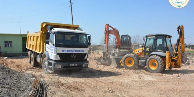 Ceylanpınar Alaca Mahallesinde Kültür Evi Çalışmalarına Başlanıldı