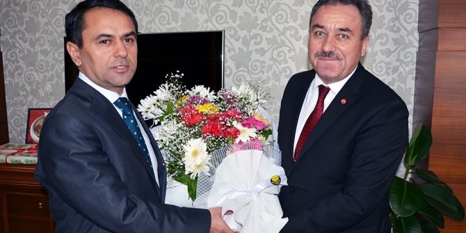 Müftü Öztürk, Regaib Kandili Dolayısıyla Vali Aktaş’ı Ziyaret Etti