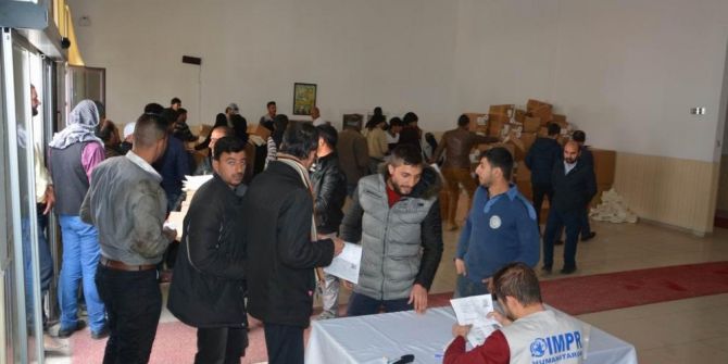 Haymana’da Yaşayan Suriyeli Ailelere Yardım Edildi