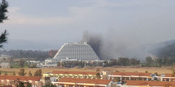 İzmir’deki 5 Yıldızlı Otelde Korkutan Yangın
