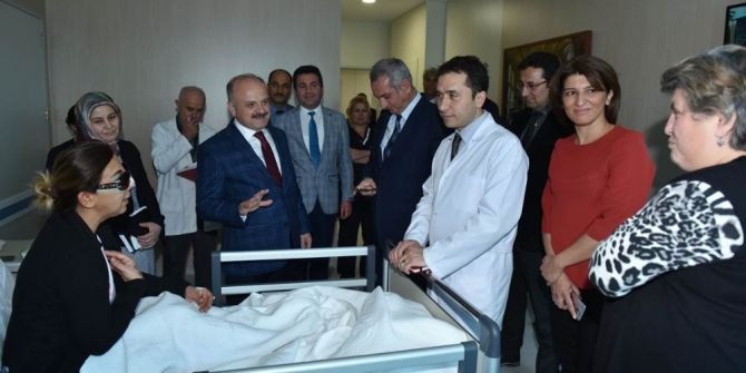 Vali Çakacak Şehir Hastanesine Ziyaret Etti